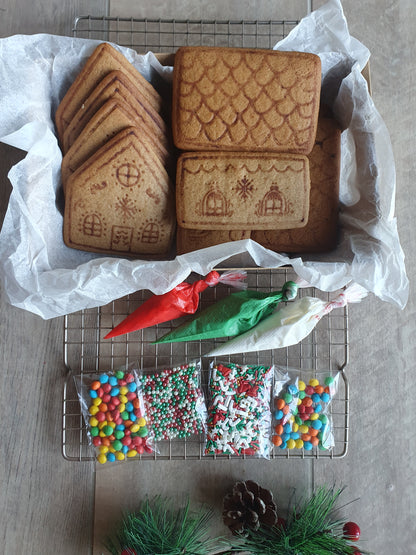 Celebraciones anuales - Navidad, casa de galleta para decorar