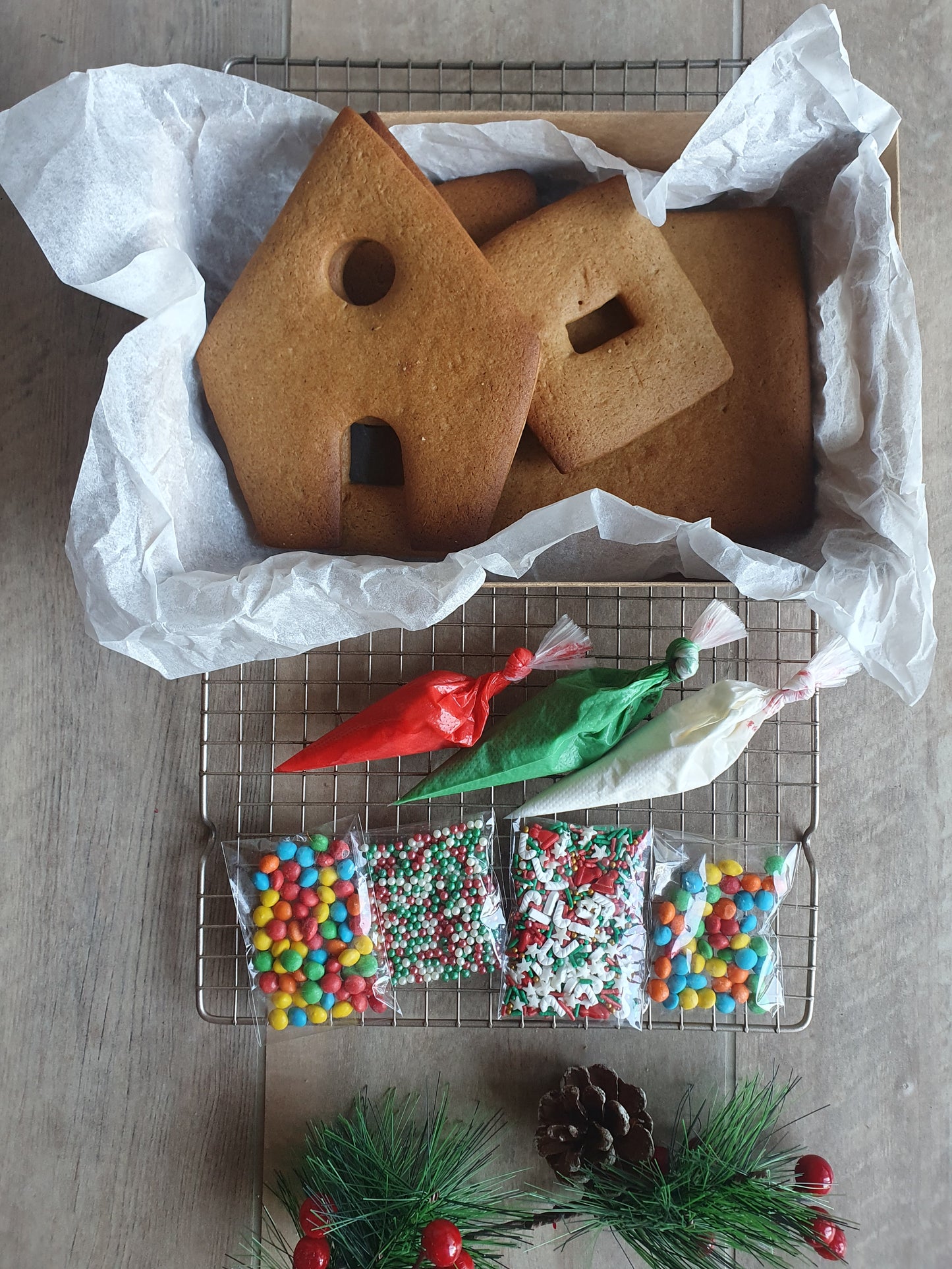 Celebraciones anuales - Navidad, casa de galleta para decorar