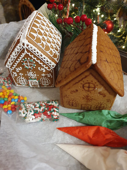 Celebraciones anuales - Navidad, casa de galleta para decorar