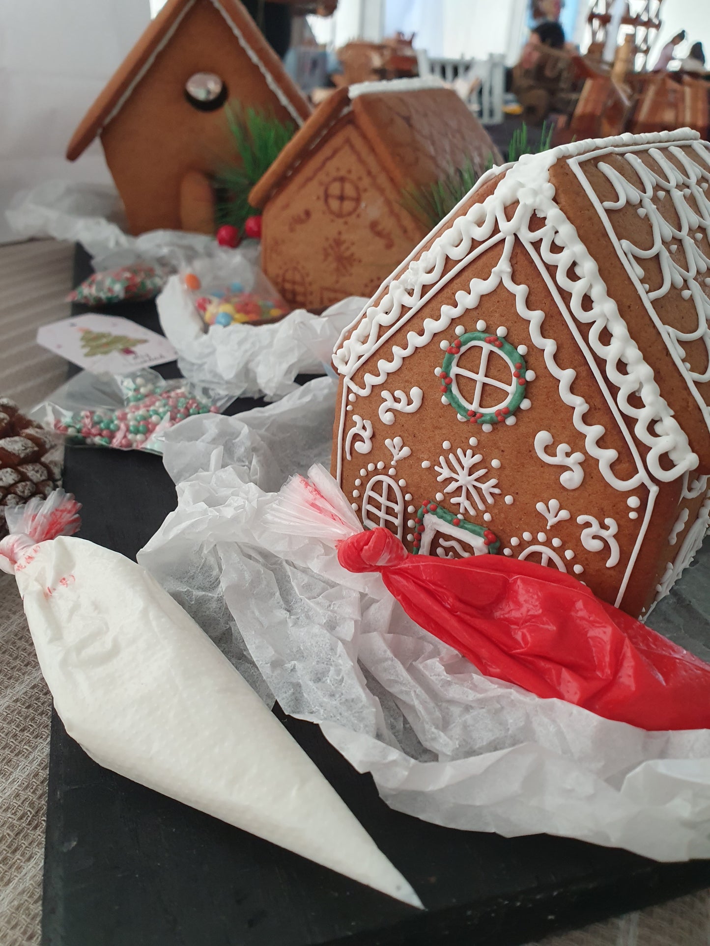Celebraciones anuales - Navidad, casa de galleta para decorar