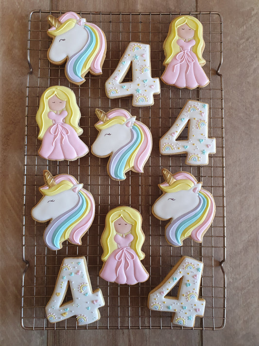 Cumpleaños - Princesa y unicornio