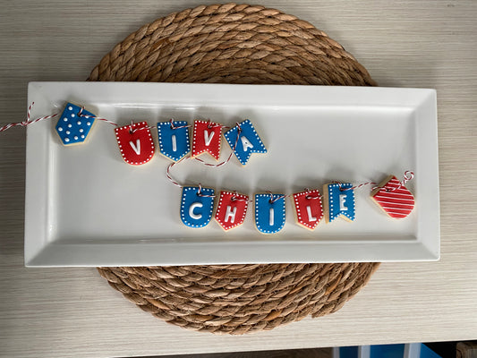 Galletas para decorar - Guirnalda Fiestas Patrias